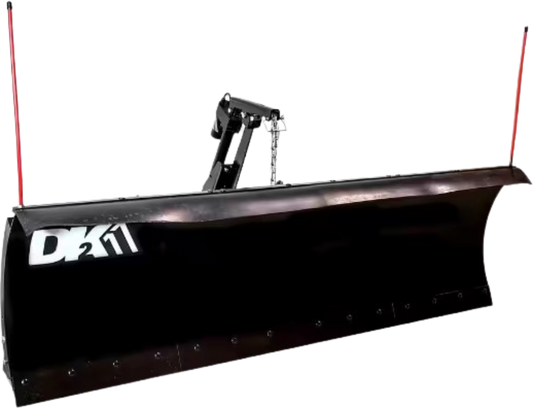 DK2 AVAL8422ELT 84 x 22 in. Universal Truck Mount T-Frame Snow Plow Kit with Actuator and Wireless Remote New - AVAL8422ELT