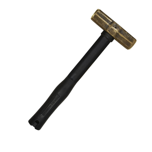 KLEIN TOOLS 10 lb Brass Sledge Hammer w/ Rubber Handle - 7HBRFRH10
