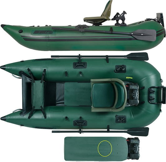Sea Eagle 285 Inflatable Portable Frameless Fishing Pontoon Boat Pro Package Green 285FPBK_P New - 285FPBK_P