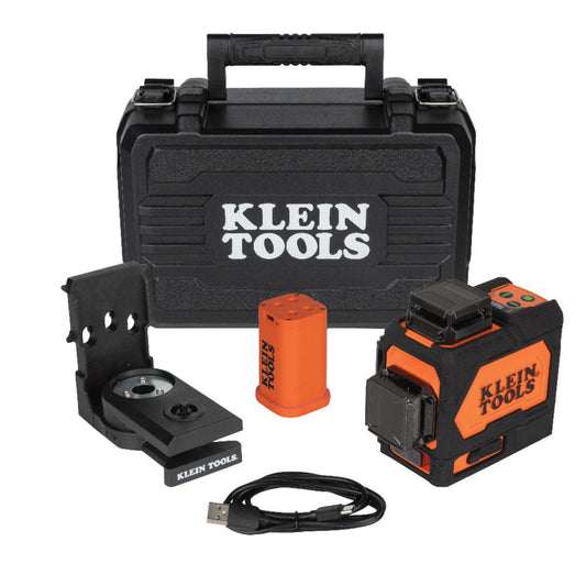 KLEIN TOOLS Rechargeable Self-Leveling Green Planar Laser Level - 93PLL