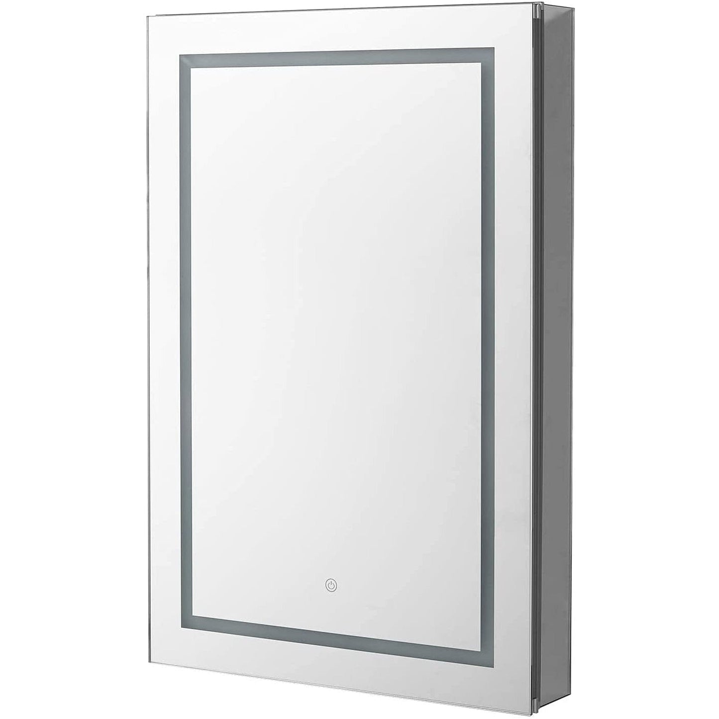 Aquadom Royale Plus 48" x 30" Extra Depth Rectangle Recessed or Surface Mount Single View LED Lighted Bathroom Medicine Cabinet With Defogger, Electrical Outlet, Magnifying Mirror - RPX-4830-6