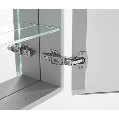 Aquadom Signature Royale Bi-View 48" x 40" Rectangular Medicine Cabinet With Lighting, Defogger, Integrated LED 3X Magnifying Mirror And Electrical Outlet with USB - SR-4840