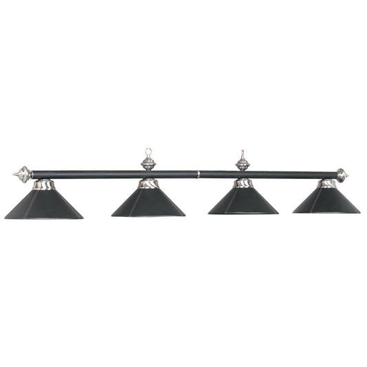 RAM Game Room 4LT-54″ Billiard Light-Leather/Black B78-LTHR BLK