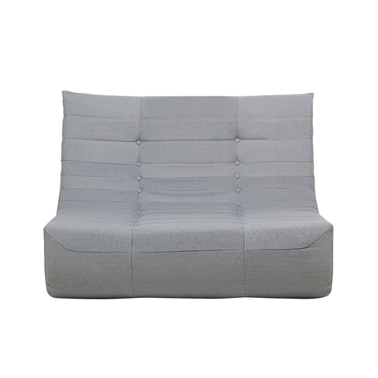 Deko Living 5 Piece Gray Compressed Foam Loveseat Sofa Chairs and Table Set  - CIF50019