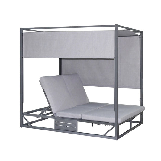 Deko Living Outdoor Gray Rectangular Patio Daybed  - COP30504DGRY