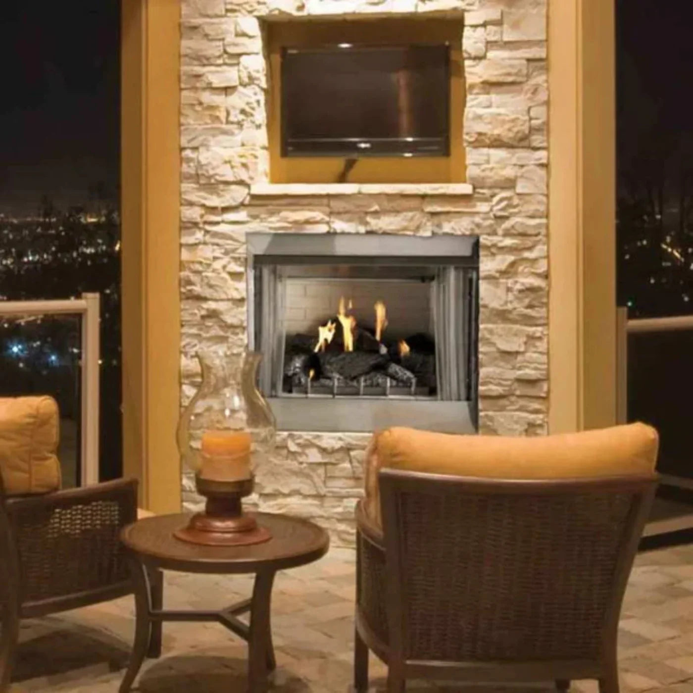 Empire Carol Rose 36" Vent Free Premium Outdoor Stainless Steel Firebox - OP36FB2MF