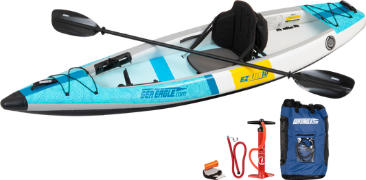 Sea Eagle EZLITE10K_PC 10' EZLite10 Inflatable Kayak Pro Carbon Package New - EZLITE10K_PC