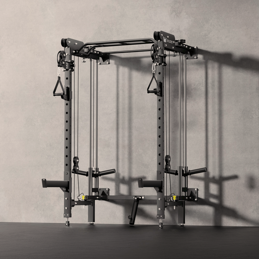 Major Fitness F35 All-In-One Home Gym Wall-Mount Folding Power Rack - F35BL