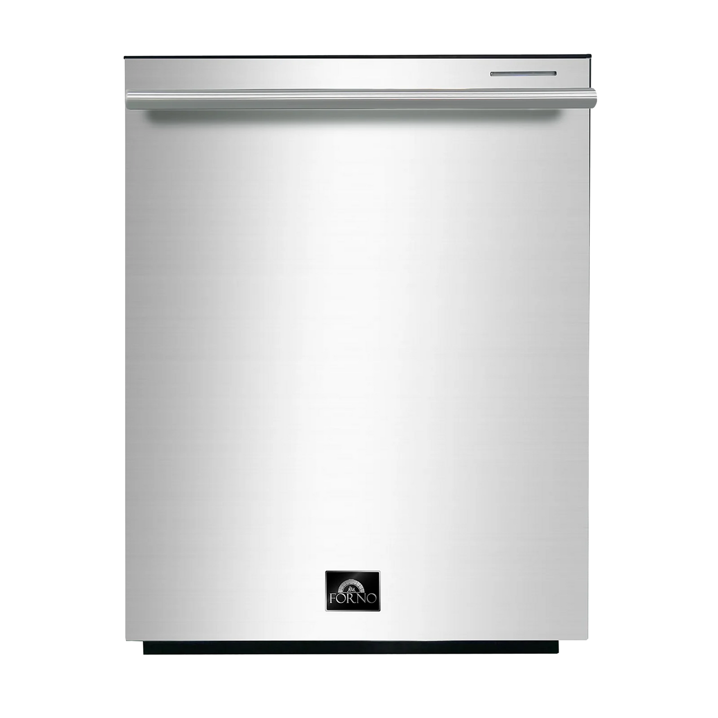 Forno 3-Piece Pro Appliance Package - 48-Inch Dual Fuel Range, French Door Refrigerator, and Dishwasher in Stainless Stee -0 AP3-6187-48l