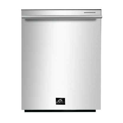 Forno 3-Piece Appliance Package - 36-Inch Gas Range, French Door Refrigerator, and Dishwasher in Stainless Steel  - FBDL-004-01CAUS