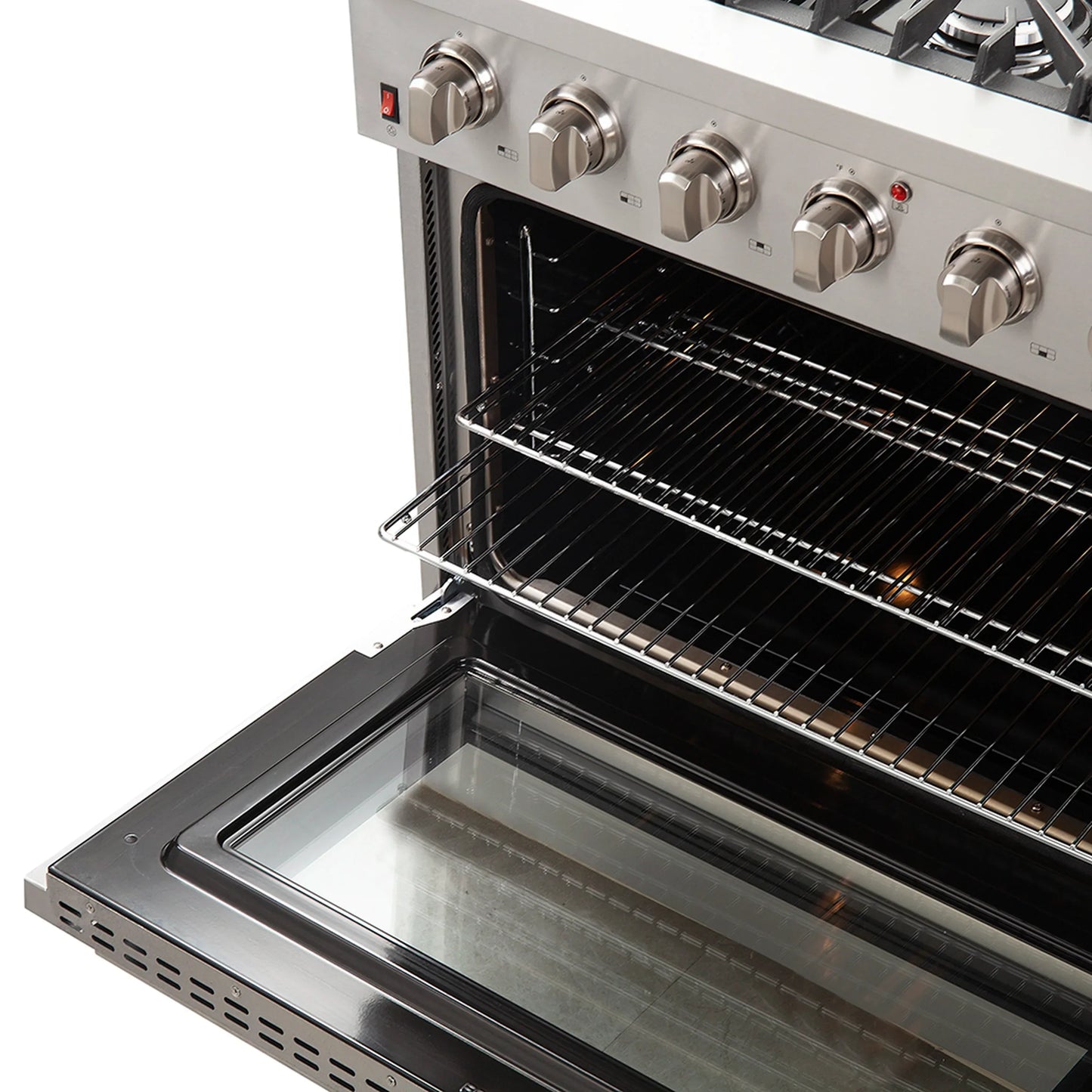 Forno Galiano 36-Inch  Gas Range with 6 Burners and Gas Convection Oven  - FFSGS6244-36