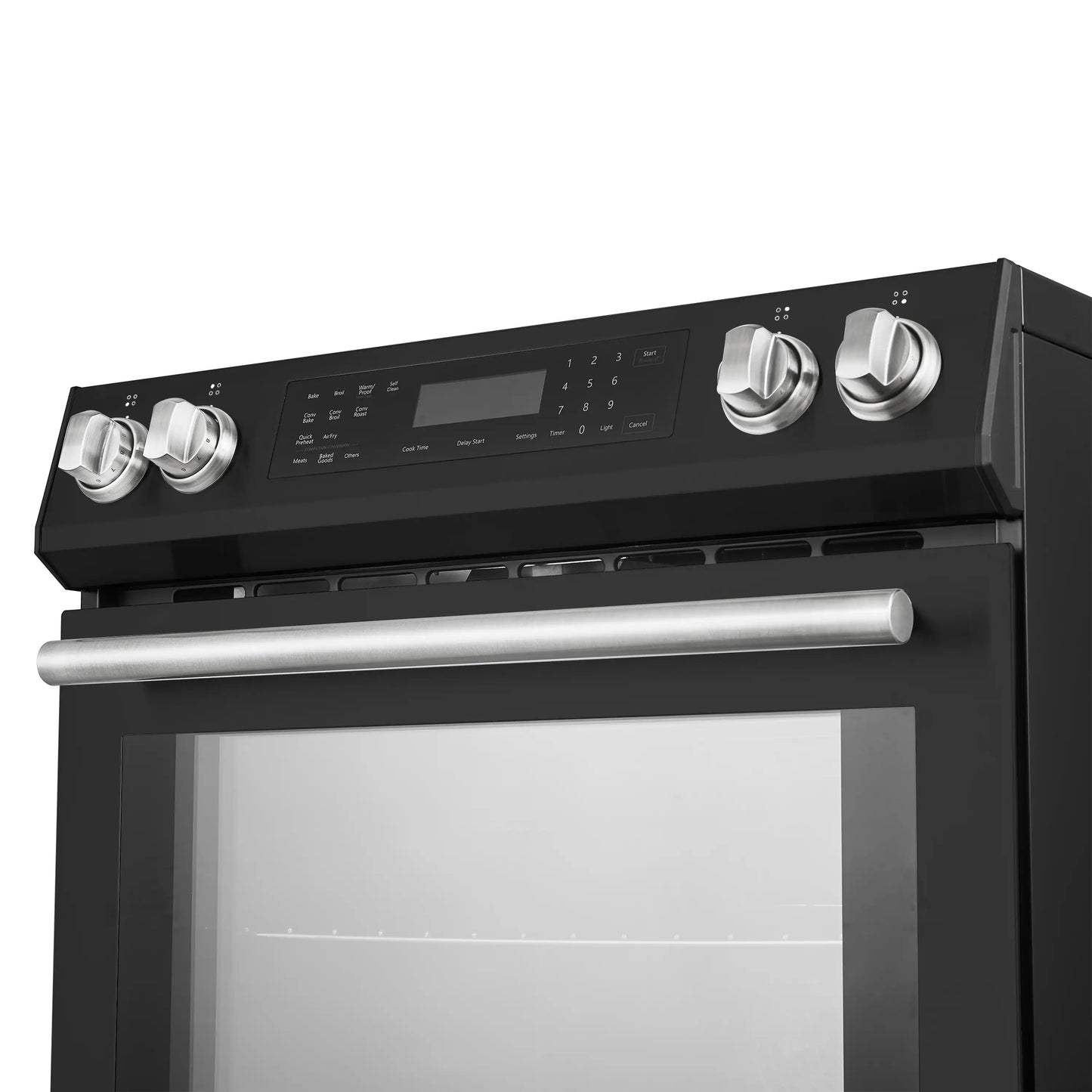 Forno 5-Piece Appliance Package - 30-Inch Induction Range, Under Cabinet Range Hood, Refrigerator with Water Dispenser, Dishwasher, and 30-Inch Microwave Oven in Black with Antique Brass Trim - APW5-905-30BLK-MWO30