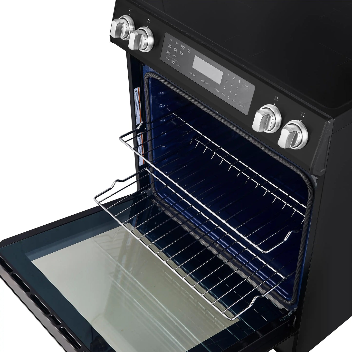 Forno 5-Piece Appliance Package - 30-Inch Inducton Range, Under Cabinet Range Hood, Refrigerator, Dishwasher, and 24-Inch Microwave Oven in Black with Antique Brass Trim - APR5-905-30BLK-MWO24