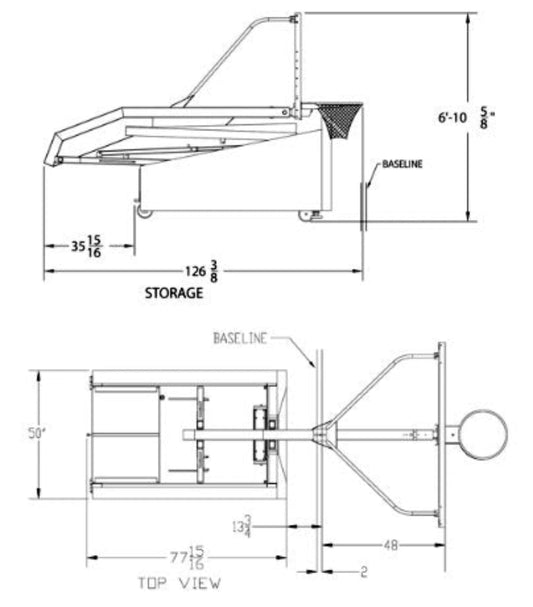 Spalding G5 Portable Backstop - 401-970