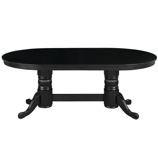 RAM Game Room 84" Texas Hold'em Game Table Dining Top-Black GTBL84 DT BLK