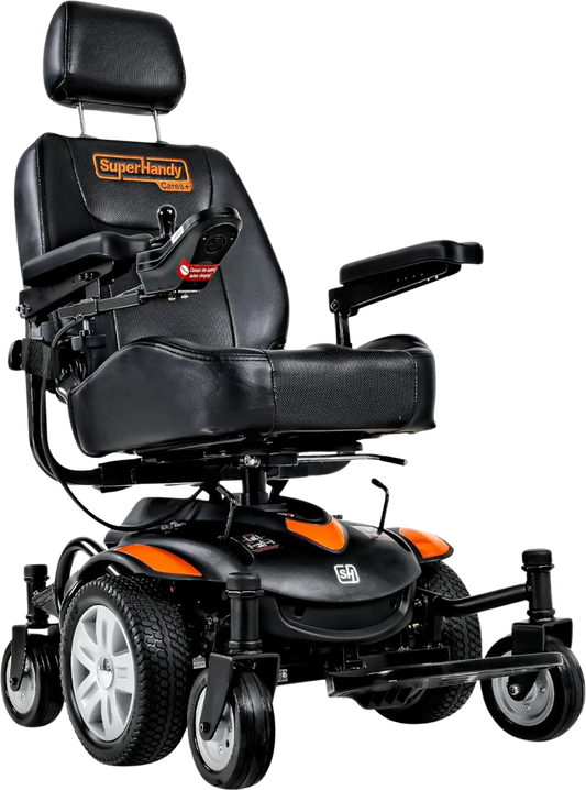 Super Handy GUT171 GoRide CRX Power Wheelchair Mid-Wheel Drive 300 lbs. Capacity 24V 320W 4 MPH 12.8 Mile Range New - GUT171