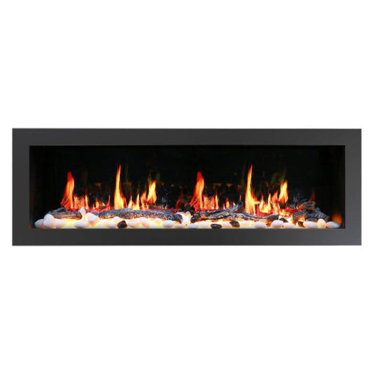 Litedeer Homes Latitude II 58" Smart Electric Fireplace - Black