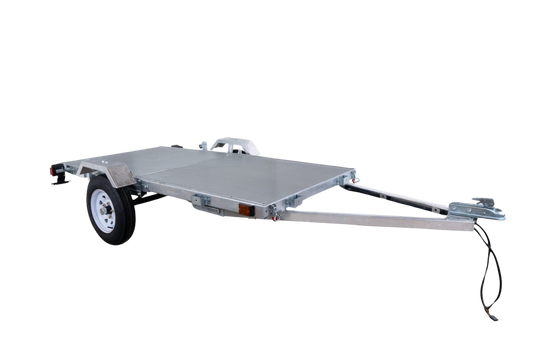DK2 MFT4X8G Folding Utility Trailer Kit 4 ft. x 8 ft. 1450 lbs. Capacity Galvanized Steel Silver New - MFT4X8G