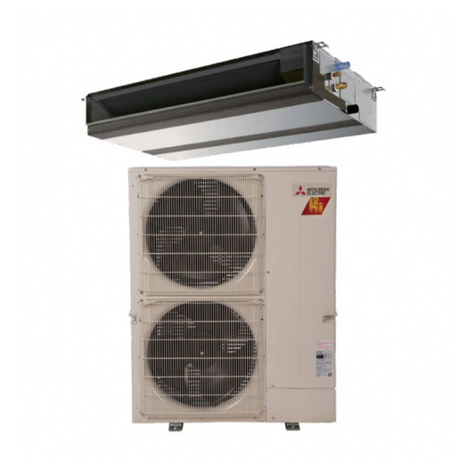 Mitsubishi 36,000 BTU Mid-Static Hyper-Heating Horizontal Ducted Heat Pump System PEAD-AA36NL/SUZ-AK36NLHZ- R454B -PEAD-AA36NL/SUZAK36NLHZ