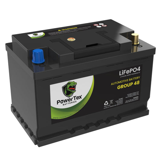2023 Ford Escape L3 1.5L Replacement Car Battery BCI Group 48 Lithium LiFePO4 Automotive Powertex Battery - PTLG48-0269