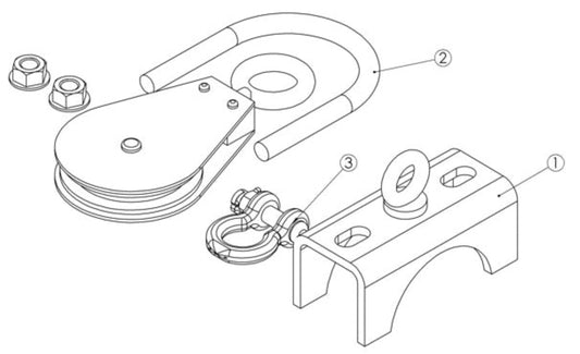Spalding  Pulley Assembly - PAIR - 301-063