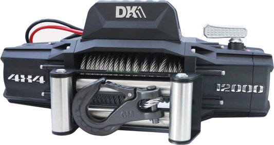 DK2 S12000 Electric Winch 12,000 lbs. 4 x 4 with Steel Cable New - S12000
