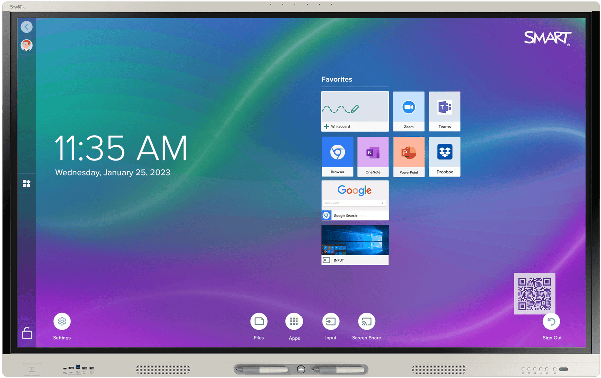 SMARTBOARD -V5 MX Series 86" 4K UHD Interactive Display - SBID-MX286-V5