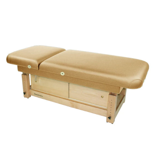 Touch America Face & Body Stationary Treatment Table with Hardwood Cabinet (11520 + 41015-00)  - 11520-07