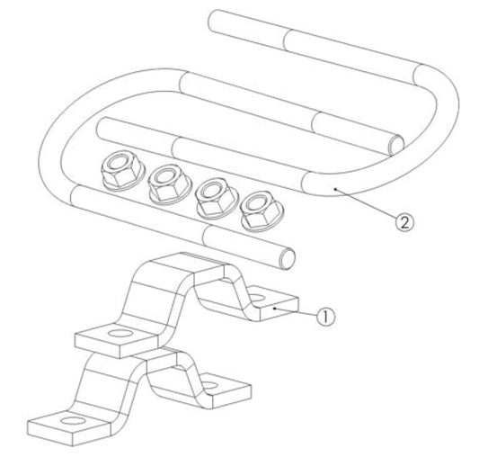 Spalding  Saddle/Pipe Clamps (6) - 301-047