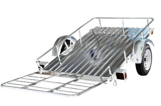 DK2 MMT4X6OG 1295 lbs. Capacity 4 ft. x 6 ft. Open Rail Galvanized Steel Flatbed Trailer New - MMT4X6OG
