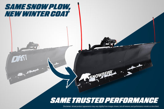 SnowBear STOR8422 Storm II 84" x 22" Snow Plow for Trucks and SUV New - STOR8422