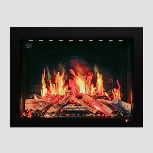 Litedeer Homes Litestar 32 inch Smart Electric Fireplace Insert with Breathing Oak Logs