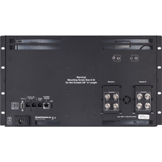 Marshall  Desktop Quad View 17 inch native resolution. 4K quad 3GSDI (IMD) Monitor w/ desktop stand - QVW-1708-3G-DT