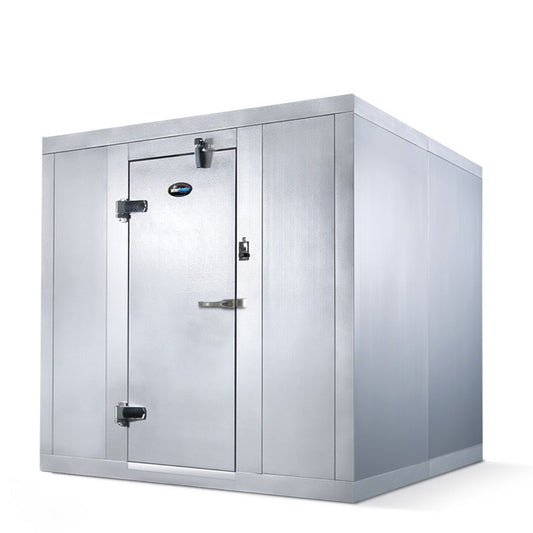 AmeriKooler QF06XX77**FBSM 6' Wide (Door Side) Indoor Walk-In Freezer -10°F w/ Floor 7'7" H - AKQF060677FBSM