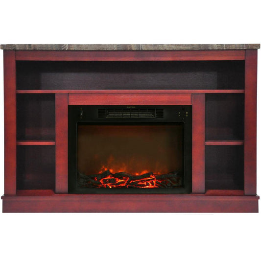 Cambridge 47 In. Electric Fireplace with Enhanced Log Insert - CAM5021-1CHRLG2