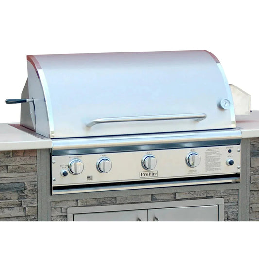 ProFire Professional Deluxe Series 36-Inch Built-In Gas Grill With Rotisserie - PFDLX36R-P