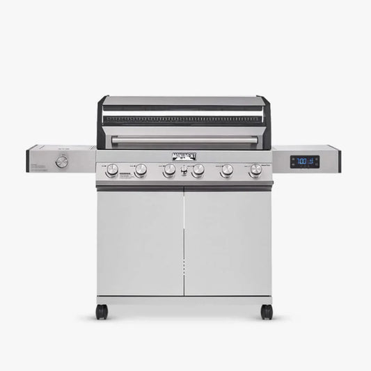 Monument Grills Denali 605 Series | 6 Burner Smart Tech Propane Gas Grill in Stainless Steel (Natural Gas Convertible) - D605