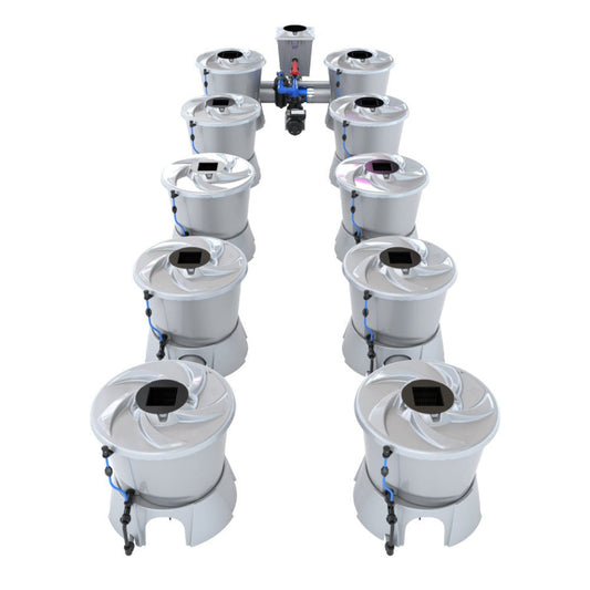 Alien Hydroponics 10 Pot (2 Row) V-System RDWC - BD100-0210