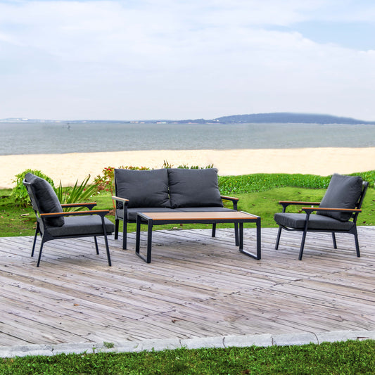 Deko Living Ficarazzi Outdoor Sofa Set with Coffee Table  - COP30005