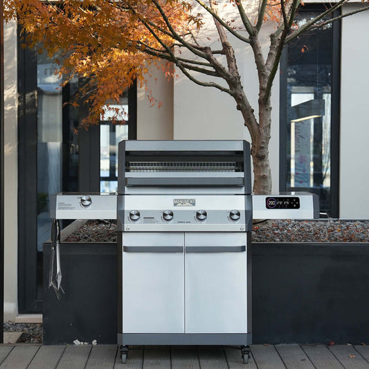 Monument Grills Eminence 405 Series | 4 Burner Tech Propane Gas Grill in Stainless Steel - E405