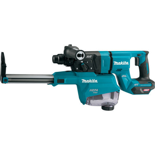 Makita 40V max XGT Brushless 1‑1/8" SDS‑PLUS AVT Rotary Hammer (D‑Handle) w/ Dust Extractor, AFT, AWS Capable (Tool Only) - GRH07ZW