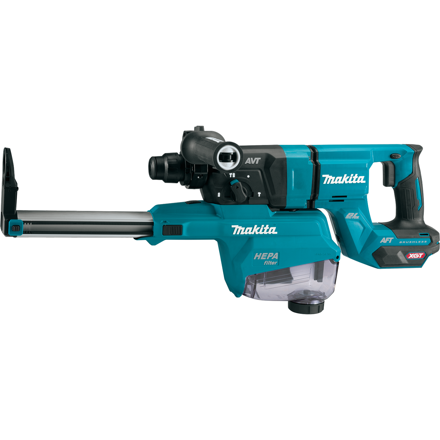 Makita 40V max XGT Brushless Cordless 1‑3/16" SDS‑PLUS AVT Rotary Hammer Kit, with Interchangeable Chuck, AWS Capable (4.0Ah) & FREE Makita GRH07ZW - GRH09M1