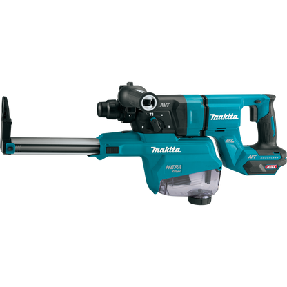 Makita 40V Max XGT️ Rotary Hammer Kit 1-1/8In AVT with Dust Extractor & FREE Makita GRH07ZW - GRH01M1W