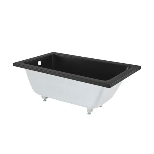 Char-Griller Voltaire 54" x 30" Reversible Drain Drop-In Bathtub in Matte Black - SKU_1769847047323_492