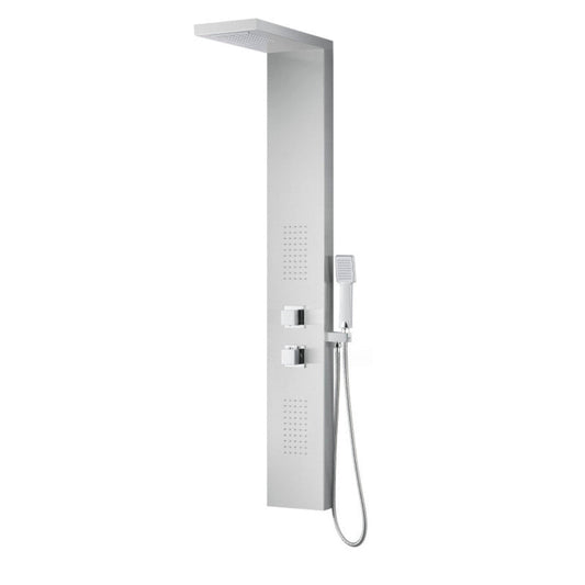 Tru Grit Govenor Series 64 in. Full Body Shower Panel with Heavy Rain Shower and Body Jet - 1770272585342_978