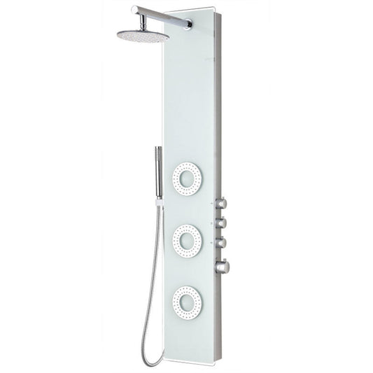 Tru Grit Lynn Series 58 in. 3-Jetted Full Body Shower Panel with Heavy Rain Shower and Bo - 1770270816886_332