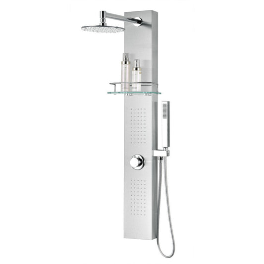 Tru Grit Coastal Series 44 in. 2-Jetted Full Body Shower Panel System with Heavy Rain Sho - 1770272572332_545