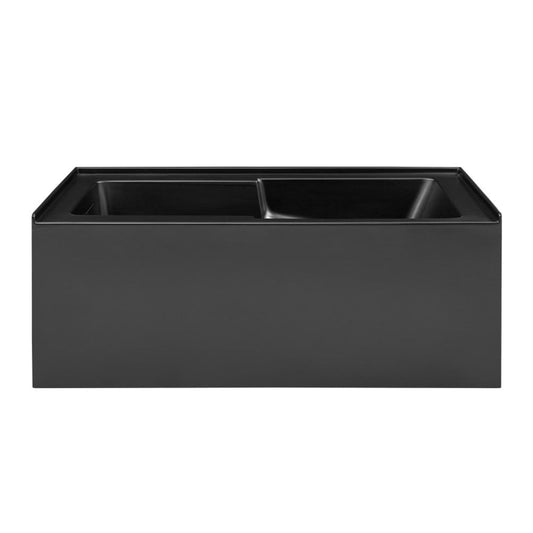 Char-Griller Voltaire 60 x 32 Skirted Left Drain Soaking Apron Bathtub in Matte Black with In - _1769842561868_952