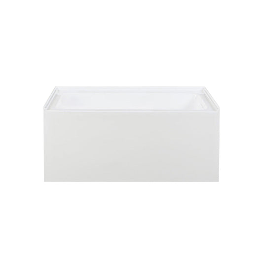 Char-Griller Voltaire 48 x 32 Skirted Right Drain Soaking Apron Bathtub in Glossy White with - 1769840550191_341