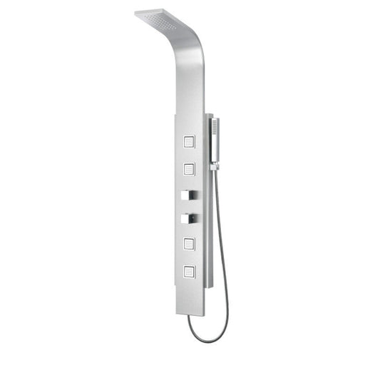 Tru Grit  VISOR Series 60 in. 4-Jetted Full Body Shower Panel System with Heavy Rain Showe - 1770270784682_253